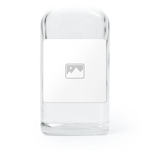 Mini bottles with square stickers – Set of 12