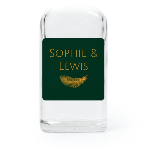 Classic Feather Gold - Text Only Classic Feather Gold - Text Only