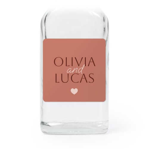 Mini bottles with square stickers – Set of 12 Mini bottles with square stickers – Set of 12