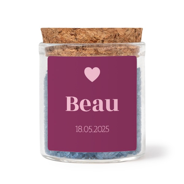 Colour Block Heart - Text Only Colour Block Heart - Text Only