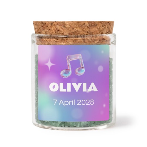 Holographic Music Notes