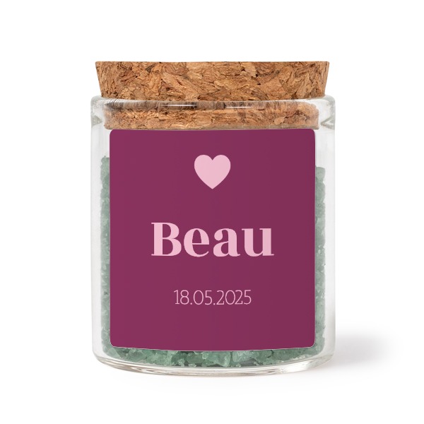 Colour Block Heart - Text Only Colour Block Heart - Text Only
