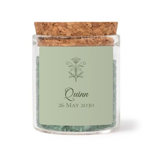 giftstickersquare4x4_vintagefloralframegreen