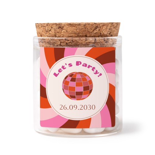 Bokaaltjes met sticker Vierkant (Set van 12) Bokaaltjes met sticker Vierkant (Set van 12)