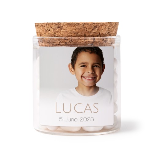 Bokaaltjes met sticker Vierkant (Set van 12) Bokaaltjes met sticker Vierkant (Set van 12)