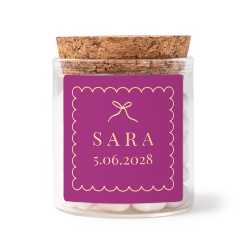 Classy Scallop Bow - Text Only