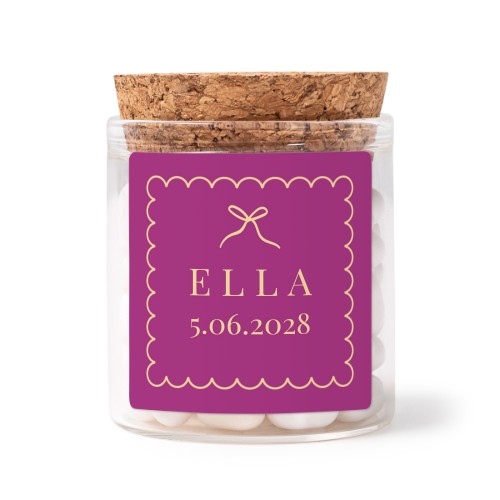 Classy Scallop Bow - Text Only