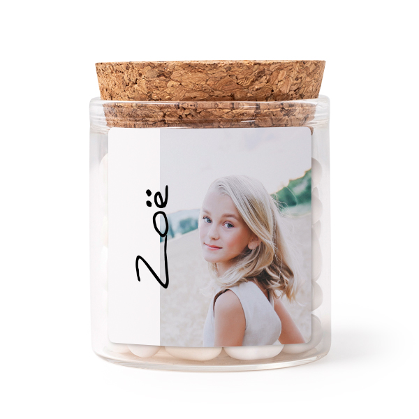 Bokaaltjes met sticker Vierkant (Set van 12)