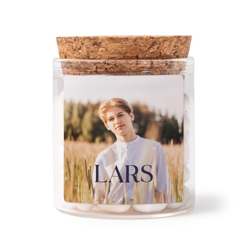 Bokaaltjes met sticker Vierkant (Set van 12)