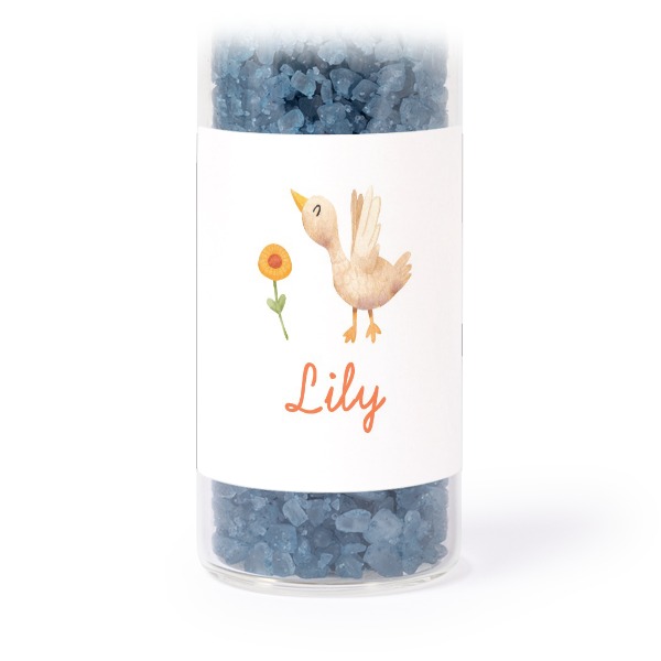 Tubes avec stickers carrés & sel de bain bleu (lot de 12) Tubes avec stickers carrés & sel de bain bleu (lot de 12)