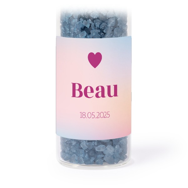 Colour Block Heart - Text Only