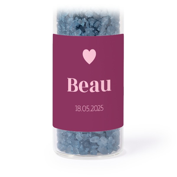 Colour Block Heart - Text Only