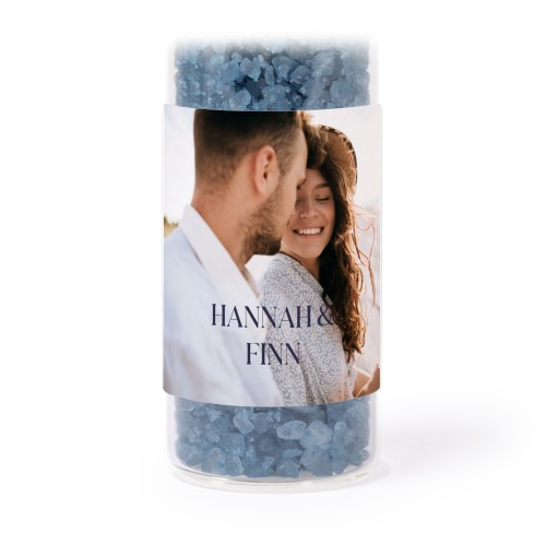 GiftStickerSquare4x4_ElegantTextFullPhotoBlue
