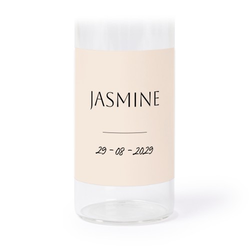 Lasiputki korkilla ja neliö tarroilla - 12 kpl Lasiputki korkilla ja neliö tarroilla - 12 kpl