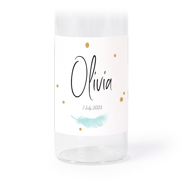 Mini-Glasröhrchen Set mit quadratischen Fotostickern - 12 Stk.