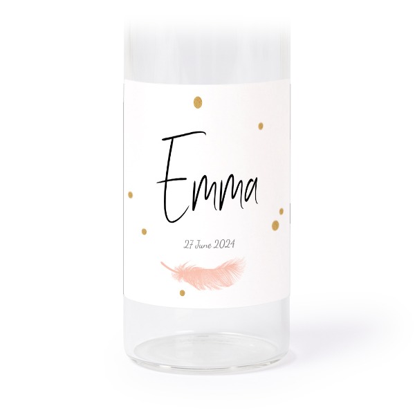 Lasiputki korkilla ja neliö tarroilla - 12 kpl Lasiputki korkilla ja neliö tarroilla - 12 kpl