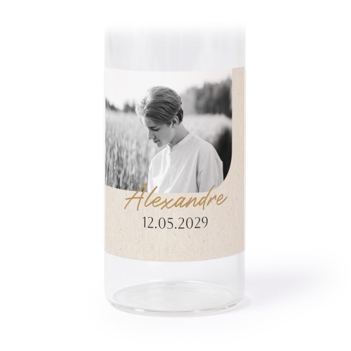 Tubes en verre avec autocollants carrés - lot de 12 Tubes en verre avec autocollants carrés - lot de 12