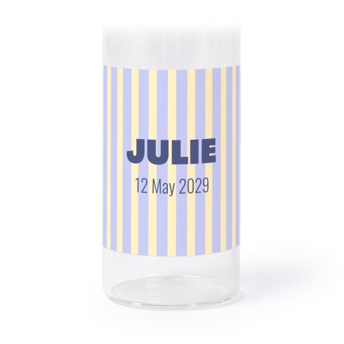 Glass tube with cork and square stickers - 12 pcs Glass tube with cork and square stickers - 12 pcs