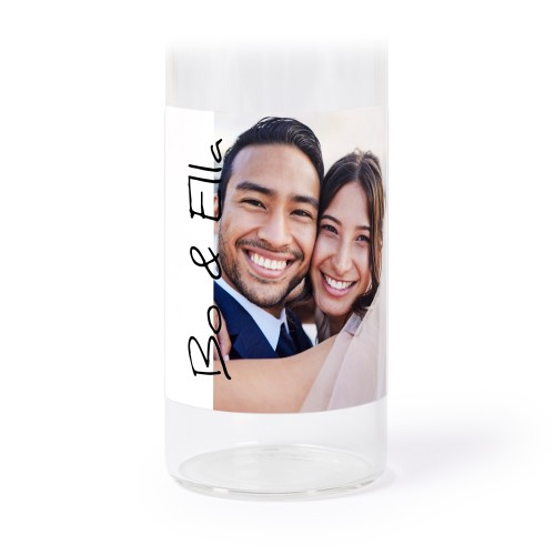 Tubes en verre avec autocollants carrés - lot de 12