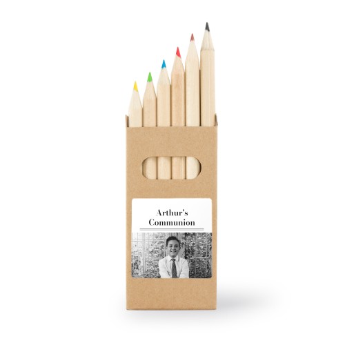 Colored Pencils Sticker Square (Set of 12)