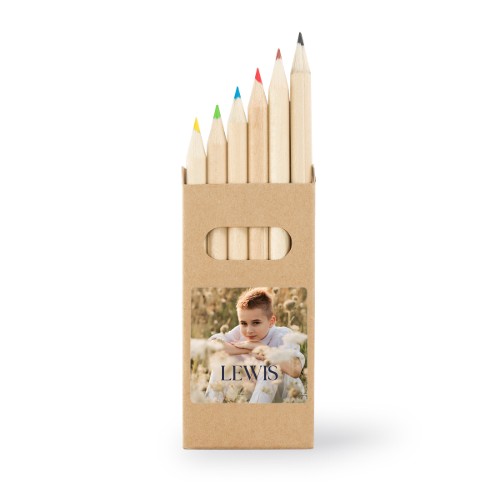 Boîtes de crayons de couleur (lot de 12) Autocollants Carrées 