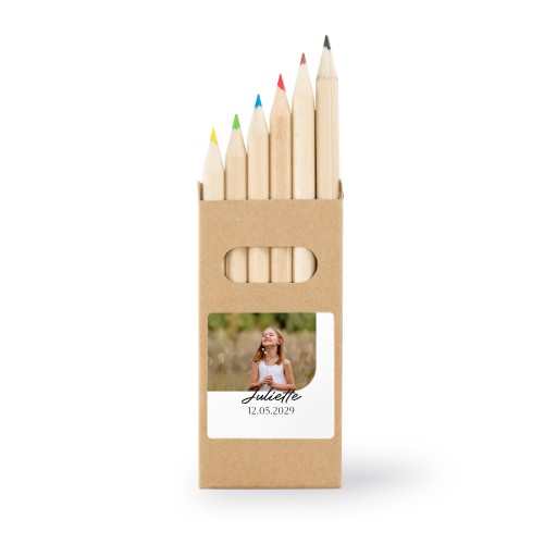 Colored Pencils Sticker Square (Set of 12)