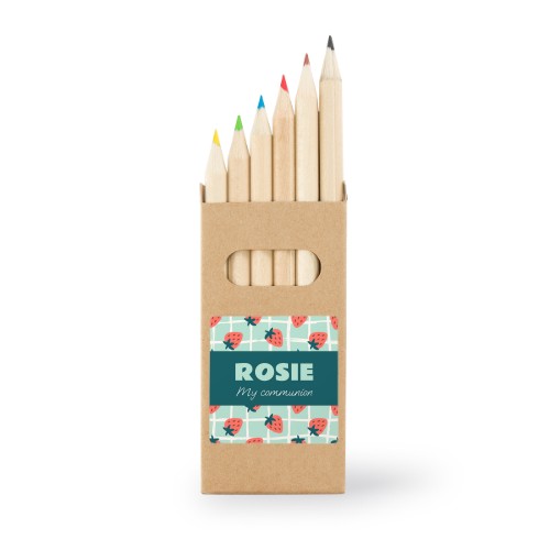 Colored Pencils Sticker Square (Set of 12)