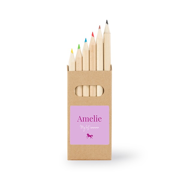 Colored Pencils Sticker Square (Set of 12) Colored Pencils Sticker Square (Set of 12)