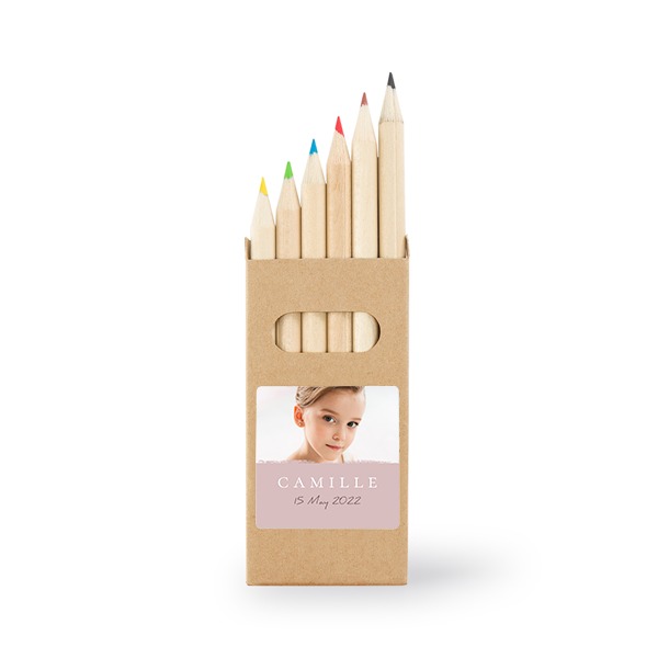 Colored Pencils Sticker Square (Set of 12)