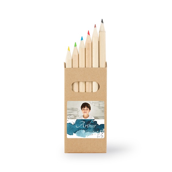 Colored Pencils Sticker Square (Set of 12) Colored Pencils Sticker Square (Set of 12)