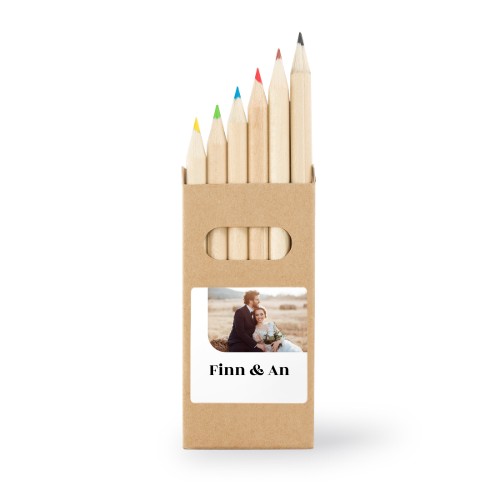 Boîtes de crayons de couleur (lot de 12) Autocollants Carrées Boîtes de crayons de couleur (lot de 12) Autocollants Carrées