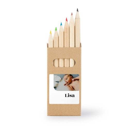 Boîtes de crayons de couleur (lot de 24) Autocollants Carrées Boîtes de crayons de couleur (lot de 24) Autocollants Carrées