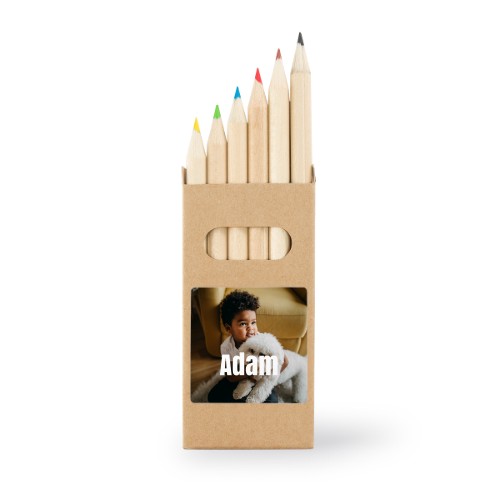 Boîtes de crayons de couleur (lot de 24) Autocollants Carrées 