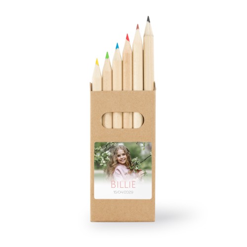 Färgpennor - 24 st klistermärke Kvadratisk 