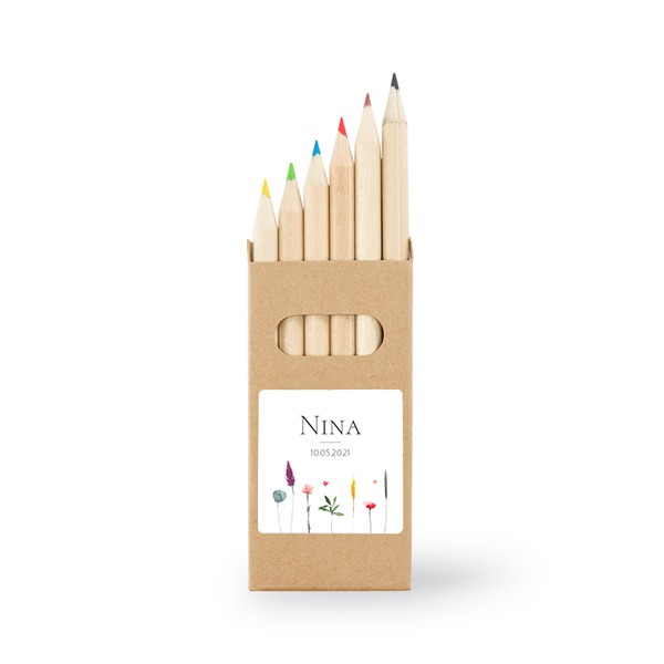 Kleurpotloden (set van 24) Stickers vierkant Kleurpotloden (set van 24) Stickers vierkant