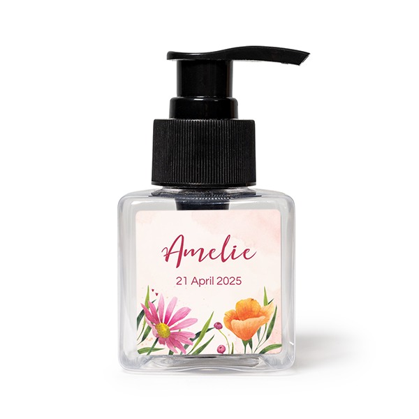 Zeeppompjes Zwart Vierkant (Set van 12) Zeeppompjes Zwart Vierkant (Set van 12)