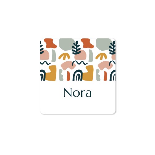 Distributeur de savon bois & sticker carré (lot de 12)