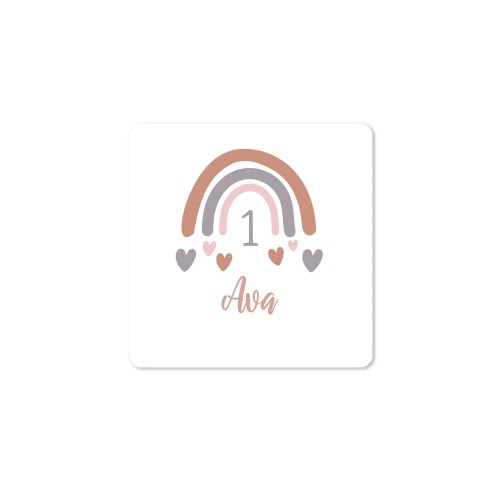 Distributeur de savon bois & sticker carré (lot de 12)