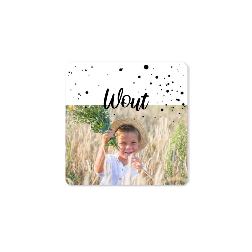 Distributeur de savon bois & sticker carré (lot de 12)