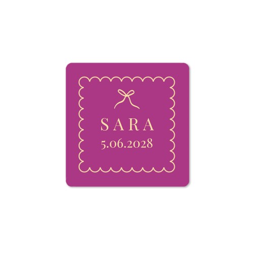 Classy Scallop Bow - Text Only