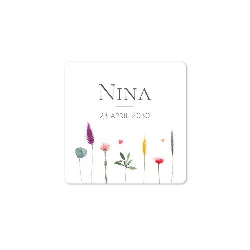 Distributeur de savon bois & sticker carré (lot de 12)