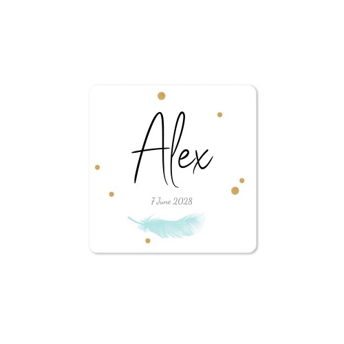 Feather Sparkles  - Text Only