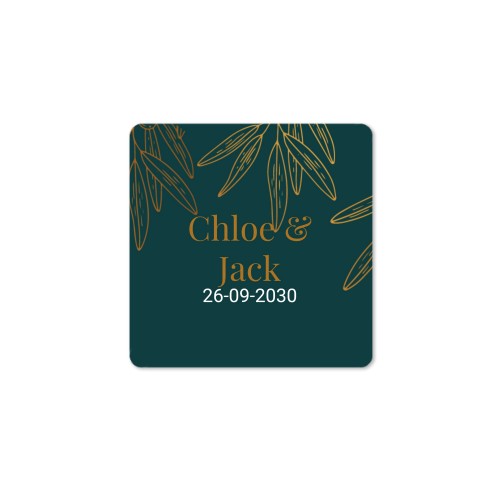 Distributeur de savon bois & sticker carré (lot de 12)