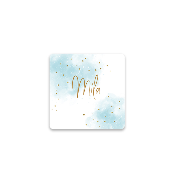 Stickers voor bedankjes vierkant (set van 12)