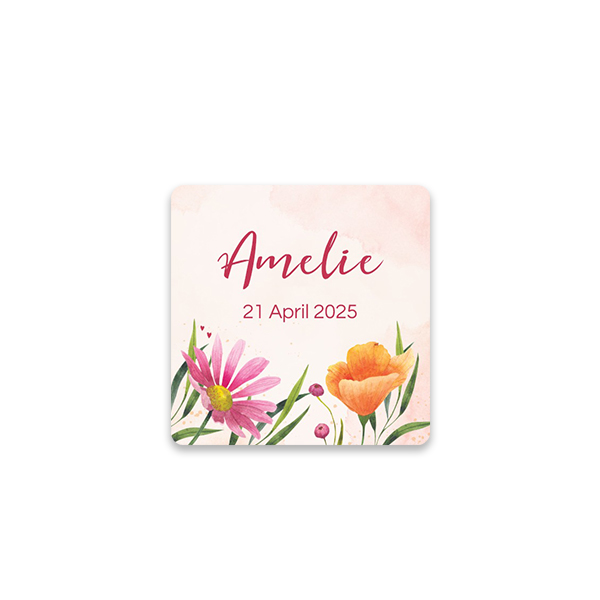 Etiquettes carrées pour cadeaux (set de 24)