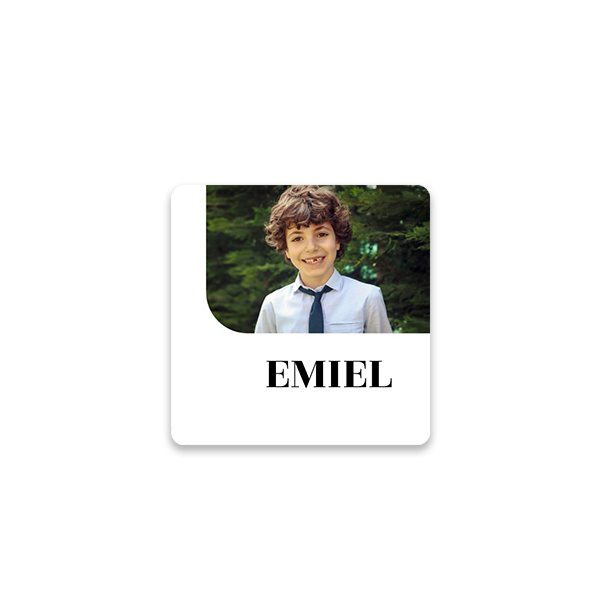 Stickers voor bedankjes vierkant (set van 24)