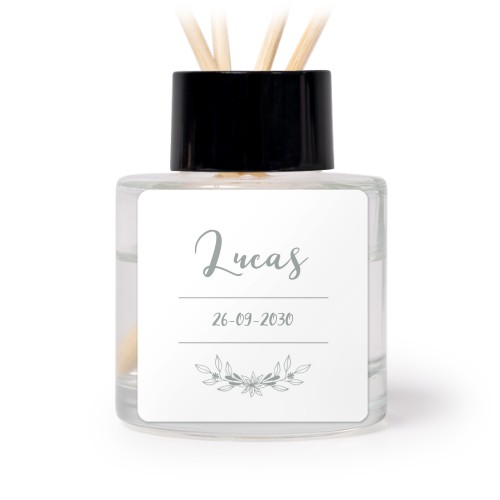 Diffuser med duftpinner Svart Firkantet (sett med 12)