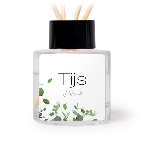 Diffuser med doftpinnar Svart Kvadratisk (set med 12)