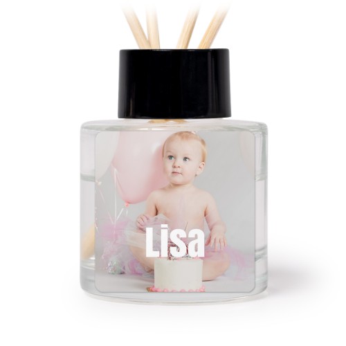 Diffuser med duftpinde Sort Kvadratisk - 12 stk