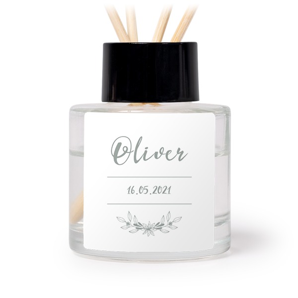 Diffuser med doftpinnar Svart Kvadratisk (set med 12)